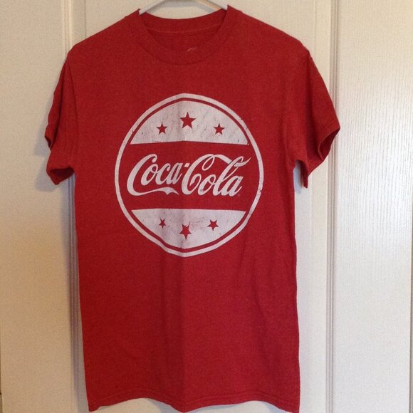 Vintage Unisex Coca Cola T-Shirt Tee Red Size  S/P - Picture 1 of 4